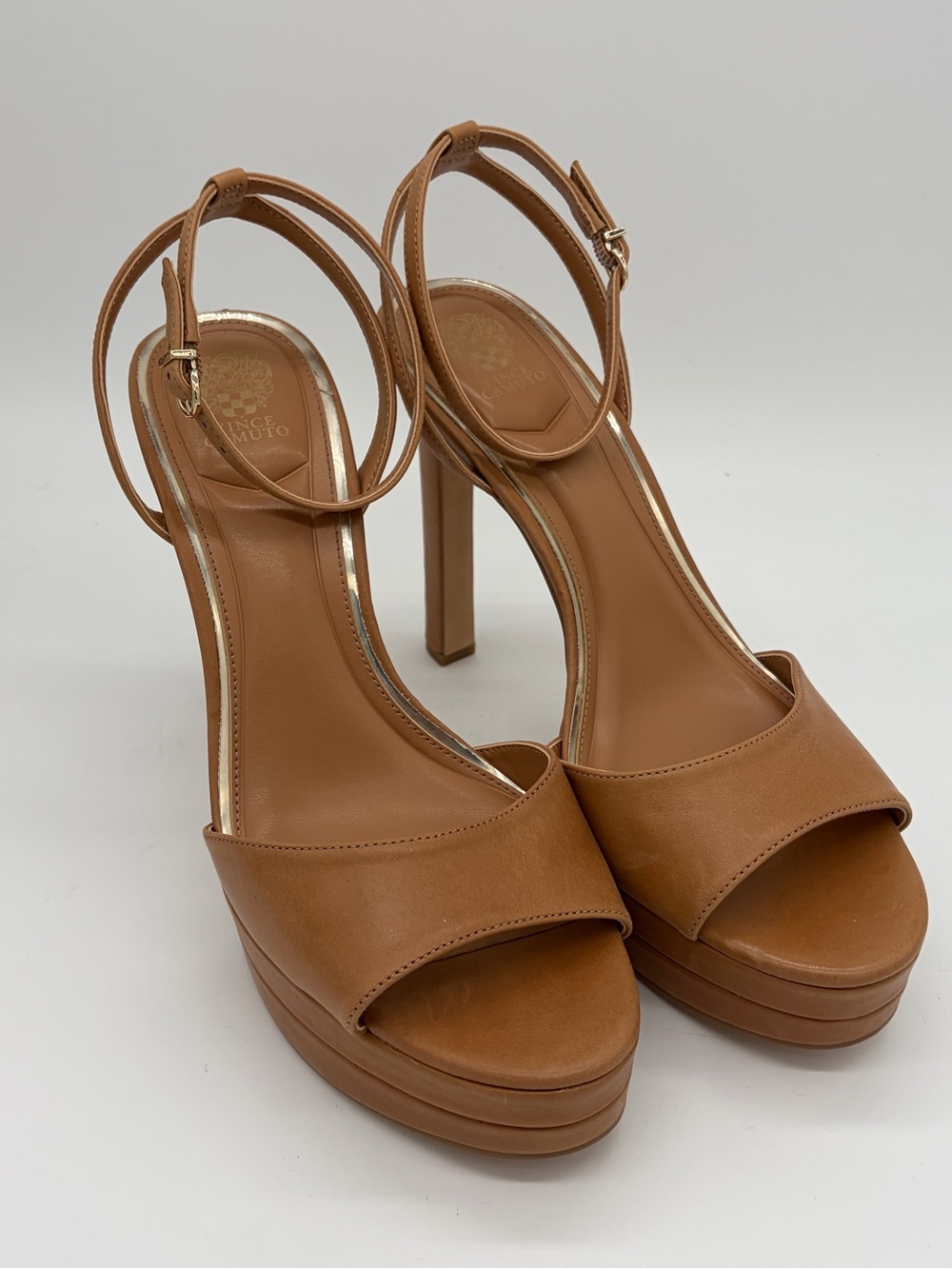 Vince Camuto Lumary Leather Platform Sandals Cortado Sz 11M NWB